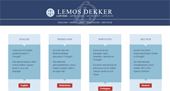 Desktop Screenshot of lemosdekker-lawyers.com