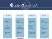 Tablet Screenshot of lemosdekker-lawyers.com